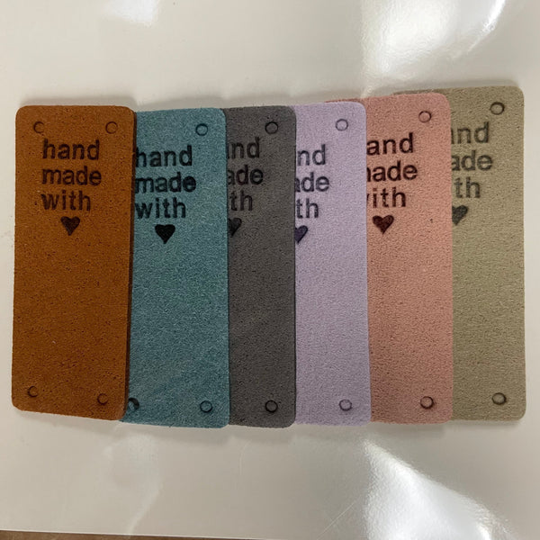Leather sew on tags