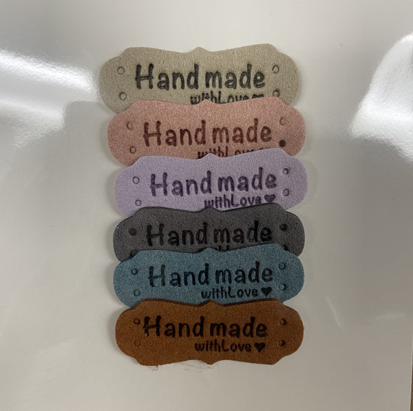Leather sew on tags