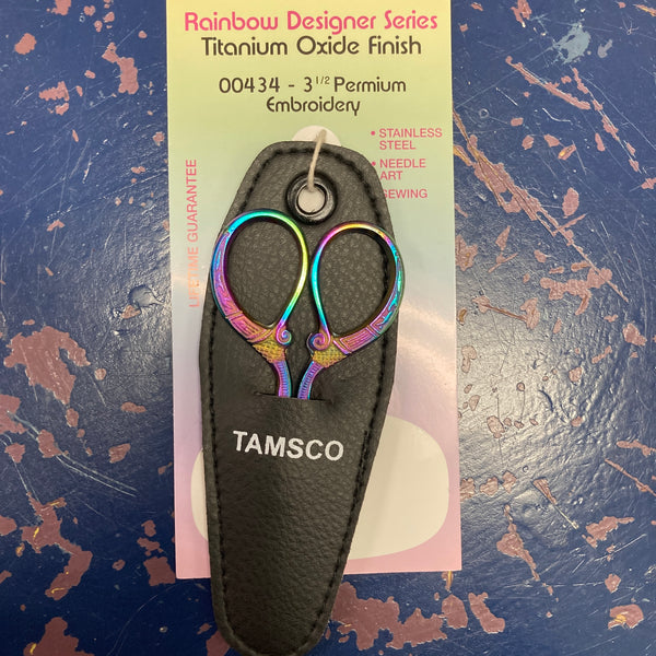 Rainbow Scissors with Black Sheath