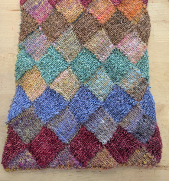 Doubleknit Noro Entrelac Wrap