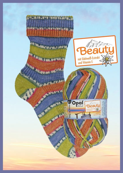 Opal "Beauty" Self Striping Sock Yarn