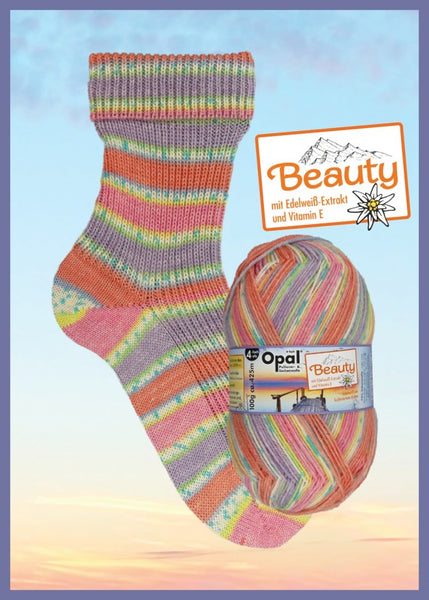Opal "Beauty" Self Striping Sock Yarn
