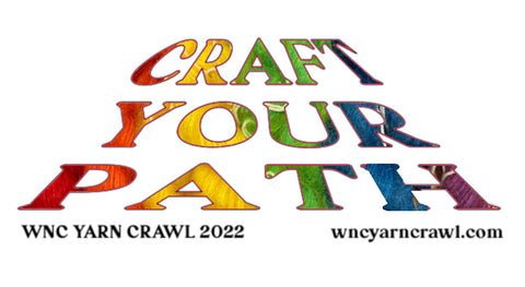 Craft Your Path Yarn Crawl button 2022