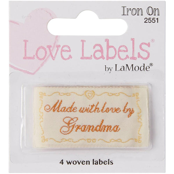 Crafted by Labels (sew on and/or iron on)