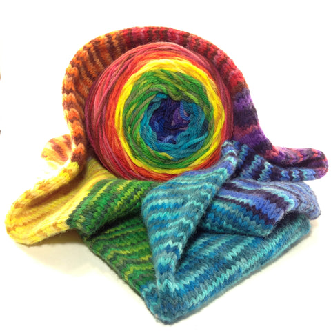 Hand Dyed Striping Cowl Kit