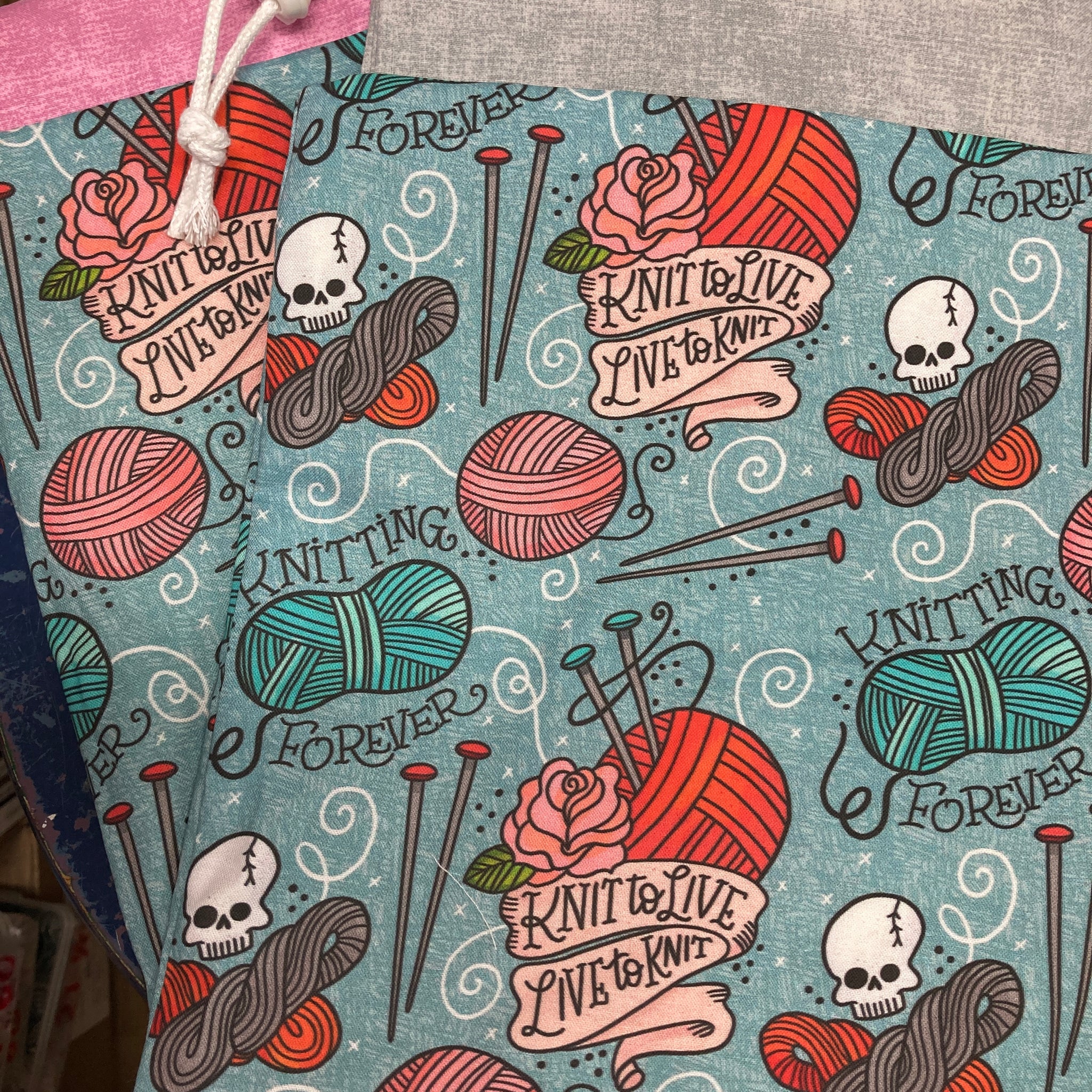 Yarny Crafting Cloth Project Bags