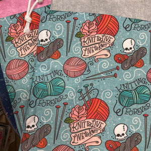 Yarny Crafting Cloth Project Bags
